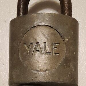Vintage Brass Yale Padlock With Key Made in USA